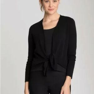 New NIC+ZOE Women's 4-Way Cardigan Black Onyx Size M A2